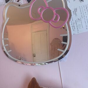 First Impressions Pink and Silver Wall Mirror
